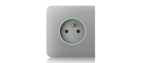 Ajax SideCover (smart) - Boční kryt zásuvky, horizontální, mlhová Ajax SideCover (smart) - Boční kryt zásuvky, horizontální, mlhová