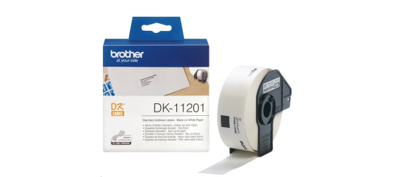 BROTHER DK-11201 Adresní štítky standart (400 ks) 29 mm x 90 mm