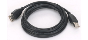 GEMBIRD Kabel USB 2.0 A-A prodlužovací 3m Professional (černý, zlacené kontakty) GEMBIRD Kabel USB 2.0 A-A prodlužovací 3m Professional (černý, zlacené kontakty)