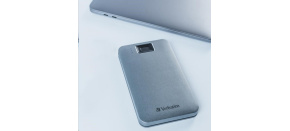 VERBATIM externí HDD 1TB, Executive Fingerprint Secure, USB 3.2 Gen 1 / USB-C, šedá VERBATIM externí HDD 1TB, Executive Fingerprint Secure, USB 3.2 Gen 1 / USB-C, šedá