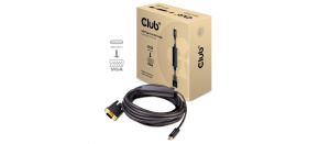 Club3D Kabel aktivní USB Typ C na VGA (M/M), 5m