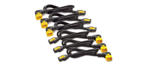 APC Power Cord Kit (6 ks), Locking, C19 to C20, (90°), 1.8m