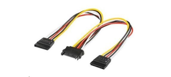 PREMIUMCORD Kabel SATA napájecí k HDD rozdvojka 2x SATA