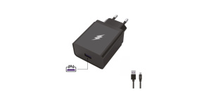 WG - Síťová nabíječka 1x USB-A 22,5W, SuperCharge, 5V-9V-12V, + kabel USB-A na Type-C (5A), černá WG - Síťová nabíječka 1x USB-A 22,5W, SuperCharge, 5V-9V-12V, + kabel USB-A na Type-C (5A), černá