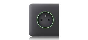 Ajax  SideCover (smart) - Boční kryt zásuvky, horizontální, grafitová