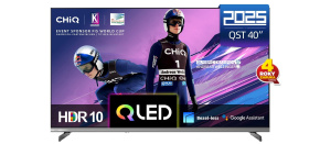 CHiQ L40QST TV 40", QLED, Full HD, Google TV, Frameless, Dolby Audio, dbx-tv, HDR 10