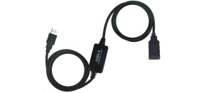 PREMIUMCORD USB 2.0 repeater a prodlužovací kabel A/M-A/F 10m