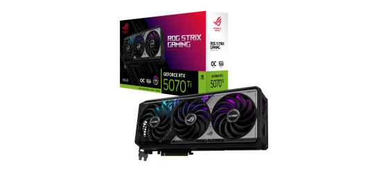 ASUS VGA NVIDIA GeForce RTX 5070 Ti ROG STRIX 16GB OC, 16GB GDDR7, 3xDP, 2xHDMI
