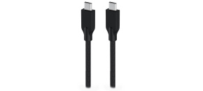 GENIUS nabíjecí kabel ACC-C2CC-3A, 100cm, USB-C na USB-C, 3A, PD60W, opletený, černý