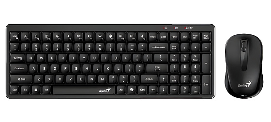GENIUS set klávesnice + myš LuxeMate Q8100, Bezdrátový set, CZ+SK, černá