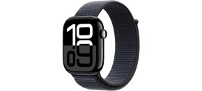 Apple Watch Series 10 GPS 46mm Jet Black Aluminium Case with Ink Sport Loop