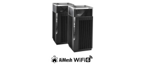 BAZAR ASUS ZenWiFi Pro XT12 2-pack Wireless AX11000 Tri-band Mesh WiFi 6 System, 2.5G WAN/LAN (ROZBALENO)