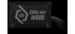 Cooler Master zdroj Elite NEX 600W 230V, 120mm, 80+ White, Mesh (opletené kabely)