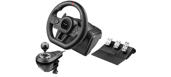 TRACER Volant SimRacer 6v1, Volant, Pedály, Manuální převodovka, černá