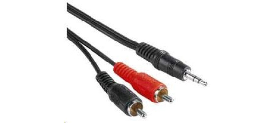 PREMIUMCORD Kabel audio 3,5mm Jack - 2x Cinch 5m (M/M, stereo)