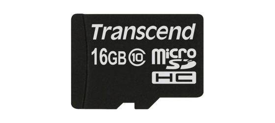 TRANSCEND MicroSDHC karta 16GB Class 10, bez adaptéru