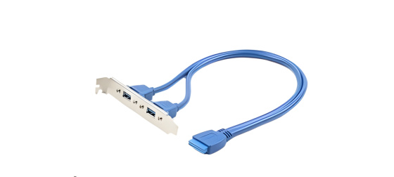 GEMBIRD Přídavné porty pro MB, záslepka 2x USB3.0 (bracket)