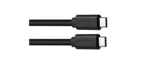 Datový a nabíjecí kabel USB Type-C - USB Type-C, 100cm, černá