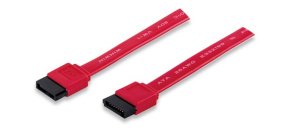 MANHATTAN kabel SATA datový 7-Pin Male to Male, 50 cm, Red MANHATTAN kabel SATA datový 7-Pin Male to Male, 50 cm, Red