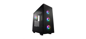Fortron skříň Midi Tower CMT512 Black, 4 x A.RGB LED fan, průhledná bočnice Fortron skříň Midi Tower CMT512 Black, 4 x A.RGB LED fan, průhledná bočnice