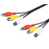 PremiumCord Kabel 3x CINCH-3x CINCH M/M 2m