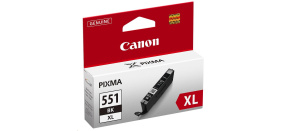 BAZAR - Canon CARTRIDGE CLI-551BK XL černá pro Pixma iP, Pixma iX, Pixma MG a Pixma MX 6850, 725x, 925, 8750 (1130 str.)
