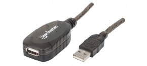 MANHATTAN Kabel USB 2.0 A-A, aktivní prodlužovací 20m, Daisy-Chainable MANHATTAN Kabel USB 2.0 A-A, aktivní prodlužovací 20m, Daisy-Chainable