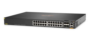 HPE Aruba Networking CX 6300F 24-port 1GbE Class 4 PoE and 4-port SFP56 Switch HPE Aruba Networking CX 6300F 24-port 1GbE Class 4 PoE and 4-port SFP56 Switch