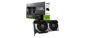 ASUS VGA NVIDIA GeForce RTX 5070 DUAL 12GB, 12GB GDDR7, 3xDP, 1xHDMI
