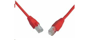 Solarix Patch kabel CAT5E SFTP PVC 7m červený snag-proof C5E-315RD-7MB