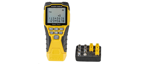 KLEIN TOOLS - VDV Scout® Pro 3 Tester Kit - 5x RJ45, 5x F-konektor