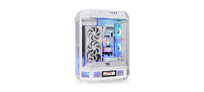 THERMAL TAKE Case The Tower 600, ATX, Průhledná bočnice, 2x 140mm Fan, bílá