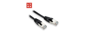 LYNX FTP patch kabel Cat5e PVC, CCA, 0,5m, černý (balení obsahuje 10ks) LYNX FTP patch kabel Cat5e PVC, CCA, 0,5m, černý (balení obsahuje 10ks)