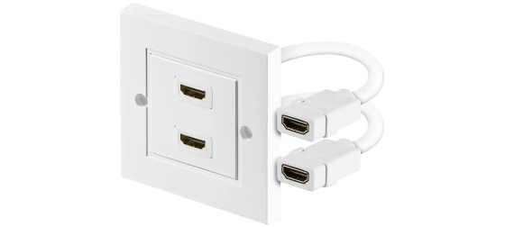 PREMIUMCORD Zásuvka HDMI zásuvka v panelu 2x HDMI A - HDMI A Female/Female