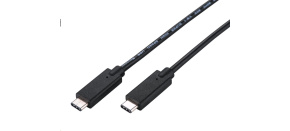 C-TECH kabel USB 3.2, Type-C (CM/CM), PD 100W, 20Gbps, 1m, černý C-TECH kabel USB 3.2, Type-C (CM/CM), PD 100W, 20Gbps, 1m, černý
