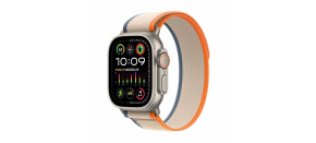 APPLE Watch Ultra 2 GPS + Cellular, 49mm Titanium Case with Orange/Beige Trail Loop - M/L APPLE Watch Ultra 2 GPS + Cellular, 49mm Titanium Case with Orange/Beige Trail Loop - M/L