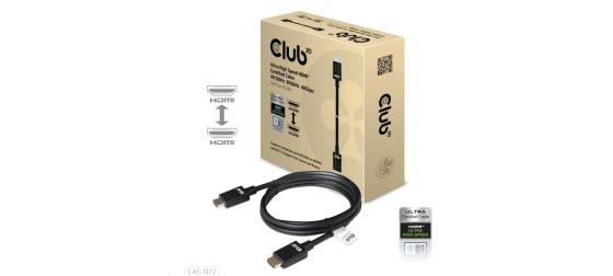Club3D Kabel Ultra Rychlý HDMI™ Certifikovaný HDMI™ 4K120Hz, 8K60Hz, 2m, 28 AWG