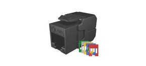 Solarix Samořezný keystone CAT5E UTP SXKJ-5E-UTP-RAL-SA, RAL FIT moduly, SECURE CAP