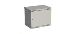 Solarix rozvaděč nástěnný SENSA 9U 400mm, dveře plech, RAL 7035 SENSA-9U-64-21-G