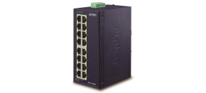Planet ISW-1600T, switch, 16x 10/100Base-TX, ESD, DIN, IP30, -40~75°C