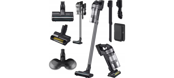 Samsung Stick vacuum AC Dry HEPA Bagless 0.8 L 550 W Black, Grey, EU