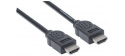 MANHATTAN kabel High Speed HDMI 4K, 3D, Male to Male, stíněný, černý, 1,8m
