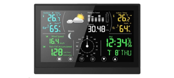 WG - Digitální teploměr s vlhkoměrem WG5 MiniTemp / Černá