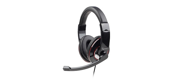 GEMBIRD sluchátka s mikrofonem MHS-U-001 Gaming, černá, USB