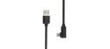 PREMIUMCORD Kabel USB typ C/M zahnutý konektor 90° - USB 3.0 A/M, 2m