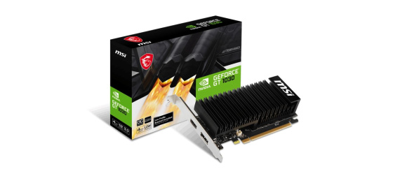 MSI VGA NVIDIA GeForce GT 1030 4GHD4 LP OC, GT 1030, 4GB DDR4, 1xDP, 1xHDMI