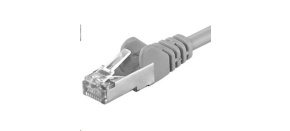 PREMIUMCORD Patch kabel CAT6a S-FTP, RJ45-RJ45, AWG 26/7 3m šedá