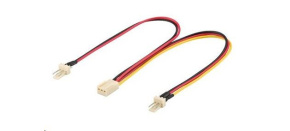 PREMIUMCORD Rozdvojka pro napájení ventilátorů 3pin TX 22cm
