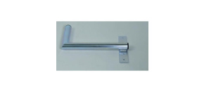 Držák antény na zeď u okna s pásem, pravé uchycení, galvanický zinek, délka 40cm