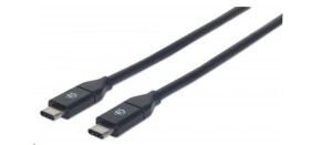 MANHATTAN USB 3.1 Gen2 Cable, Type-C Male / Type-C Male, 1m (3 ft.), 3A, Black MANHATTAN USB 3.1 Gen2 Cable, Type-C Male / Type-C Male, 1m (3 ft.), 3A, Black